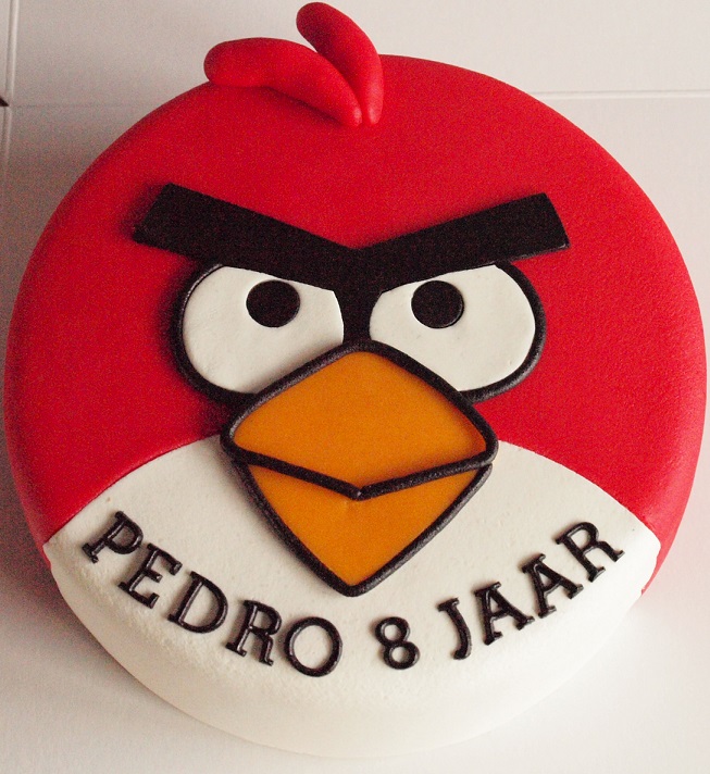 angry birds taart
